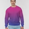 Bisexual Ombré Men’s Classic French Terry Crewneck Pullover