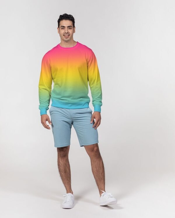 Pansexual Ombré Men’s Classic French Terry Crewneck Pullover