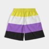 Non Binary Flag Jogger Shorts