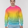 Pansexual Ombré Men’s Classic French Terry Crewneck Pullover