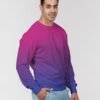 Bisexual Ombré Men’s Classic French Terry Crewneck Pullover