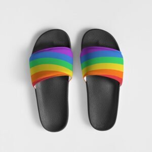 LGBTQ+ Flag Men’s Slide Sandals