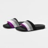 Asexual Flag Women’s Shoe Size Slide Sandals