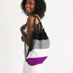 Asexual Pride Flag Canvas Draw String Bag