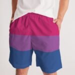 Bisexual Flag Men’s Jogger Shorts