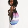 Bigender Pride Flag Canvas Draw String Bag