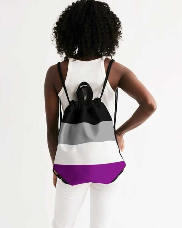 Asexual Pride Flag Canvas Draw String Bag