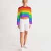 LGBT Rainbow Flag Women’s Cropped Sweatshirt