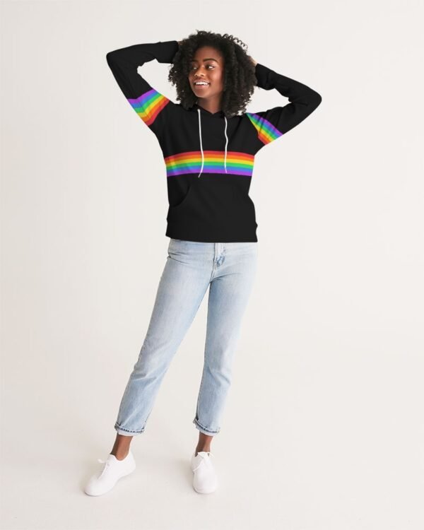LGBQT+ Rainbow Stripes Women’s Hoodie