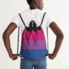 Bisexual Pride Flag Canvas Draw String Bag