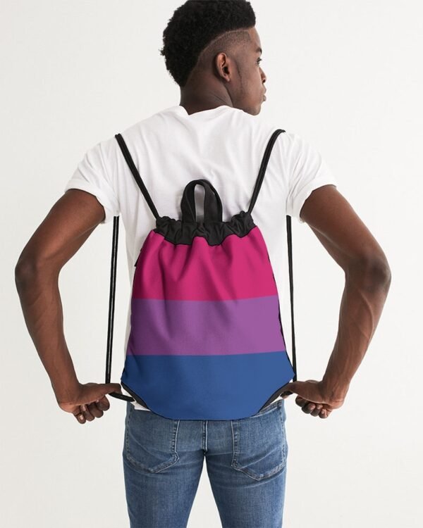 Bisexual Pride Flag Canvas Draw String Bag