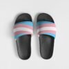 Transgender Flag Women’s Shoe Size Slide Sandals