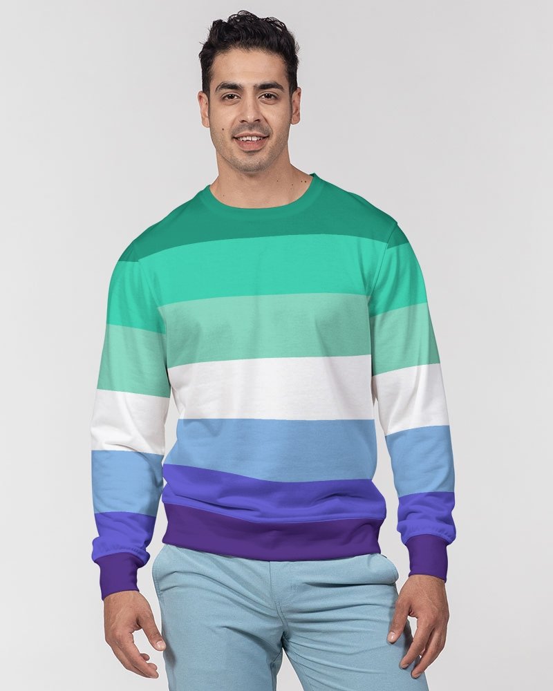 MLM Gay Flag Men’s Classic French Terry Crewneck Pullover