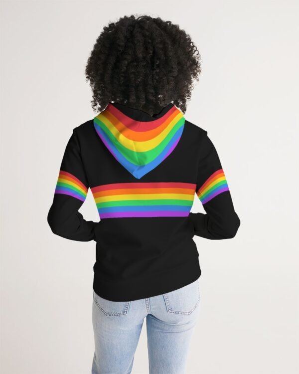 LGBQT+ Rainbow Stripes Women’s Hoodie