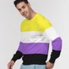 Non Binary Flag Classic French Terry Crewneck Pullover