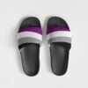 Asexual Flag Women’s Shoe Size Slide Sandals