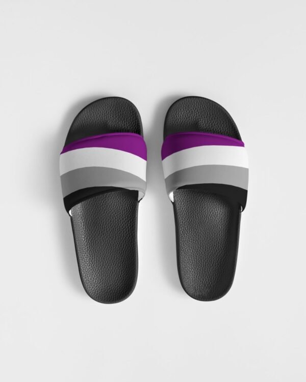 Asexual Flag Women’s Shoe Size Slide Sandals