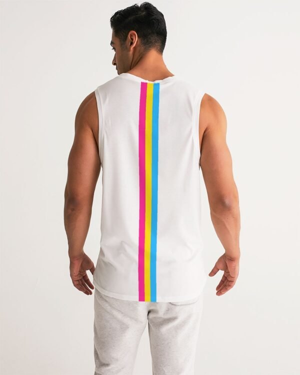 Pansexual Rainbow – White – Men’s Sport Tank