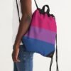 Bisexual Pride Flag Canvas Draw String Bag