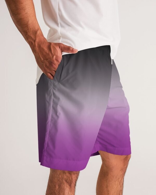 Asexual Ombré Men’s Jogger Shorts