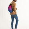 Bisexual Pride Flag Canvas Draw String Bag