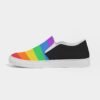 LGBT Rainbow Stripes Women’s Slip-On Canvas Shoe