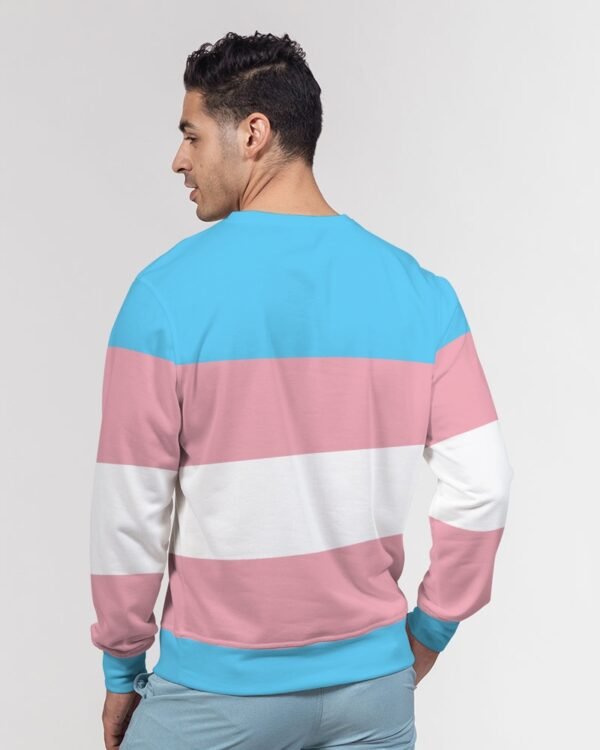 Transgender Flag Men’s Classic French Terry Crewneck Pullover