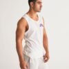 Bisexual Rainbow – White – Men’s Sport Tank