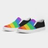 LGBT Rainbow Stripes Women’s Slip-On Canvas Shoe