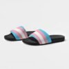 Transgender Flag Women’s Shoe Size Slide Sandals