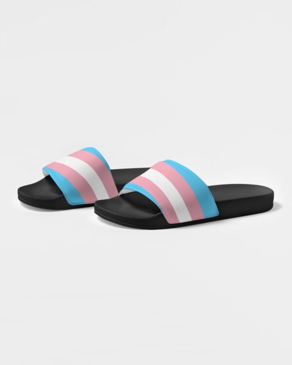 Transgender Flag Women’s Shoe Size Slide Sandals