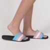 Transgender Flag Women’s Shoe Size Slide Sandals