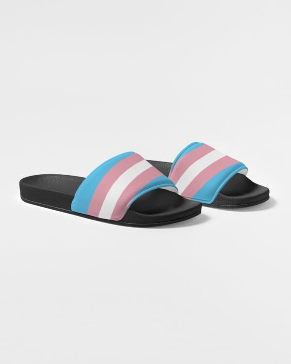 Transgender Flag Women’s Shoe Size Slide Sandals