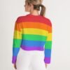 LGBT Rainbow Flag Women’s Cropped Sweatshirt