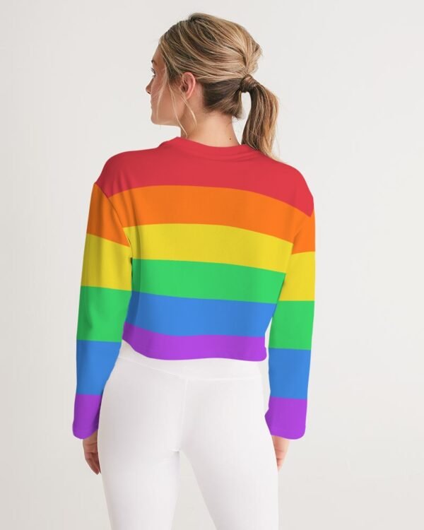 LGBT Rainbow Flag Women’s Cropped Sweatshirt