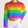 LGBT Rainbow Flag Women’s Cropped Sweatshirt