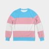 Transgender Flag Men’s Classic French Terry Crewneck Pullover