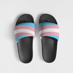 Transgender Flag Men’s Slide Sandals