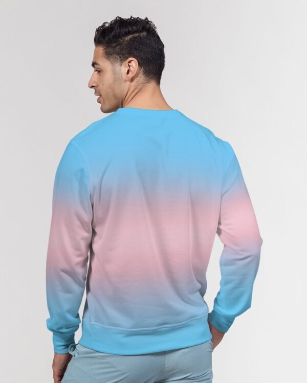 Transgender Ombré Men’s Classic French Terry Crewneck Pullover