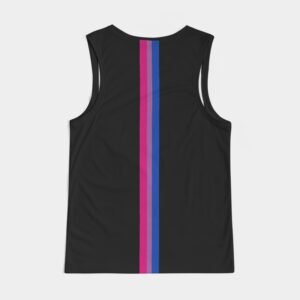 Bisexual Rainbow – Black – Men’s Sport Tank