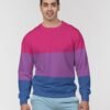 Bisexual Flag Men’s Classic French Terry Crewneck Pullover