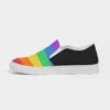 LGBT Rainbow Stripes Men Slip-On Canvas Shoe