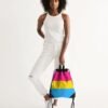 Pansexual Pride Flag Canvas Draw String Bag