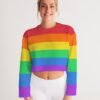 LGBT Rainbow Flag Women’s Cropped Sweatshirt