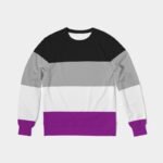 Asexual Flag Men’s Classic French Terry Crewneck Pullover