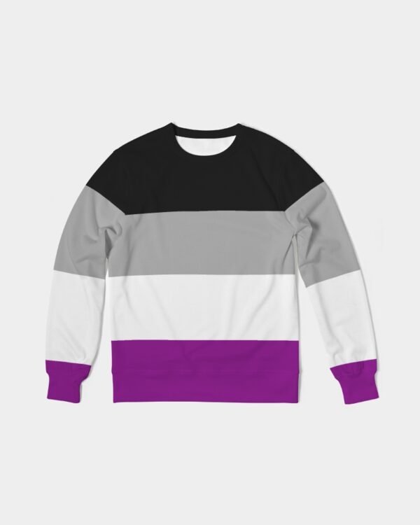 Asexual Flag Men’s Classic French Terry Crewneck Pullover
