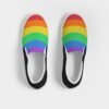 LGBT Rainbow Stripes Men Slip-On Canvas Shoe