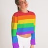 LGBT Rainbow Flag Women’s Cropped Sweatshirt