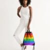 LGBTQ+ Pride Flag Canvas Draw String Bag