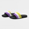 Non Binary Flag Women’s Shoe Size Slide Sandals